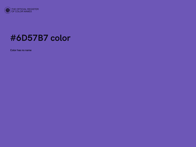 #6D57B7 color image