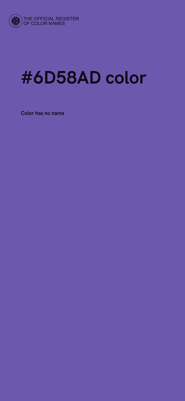 #6D58AD color image