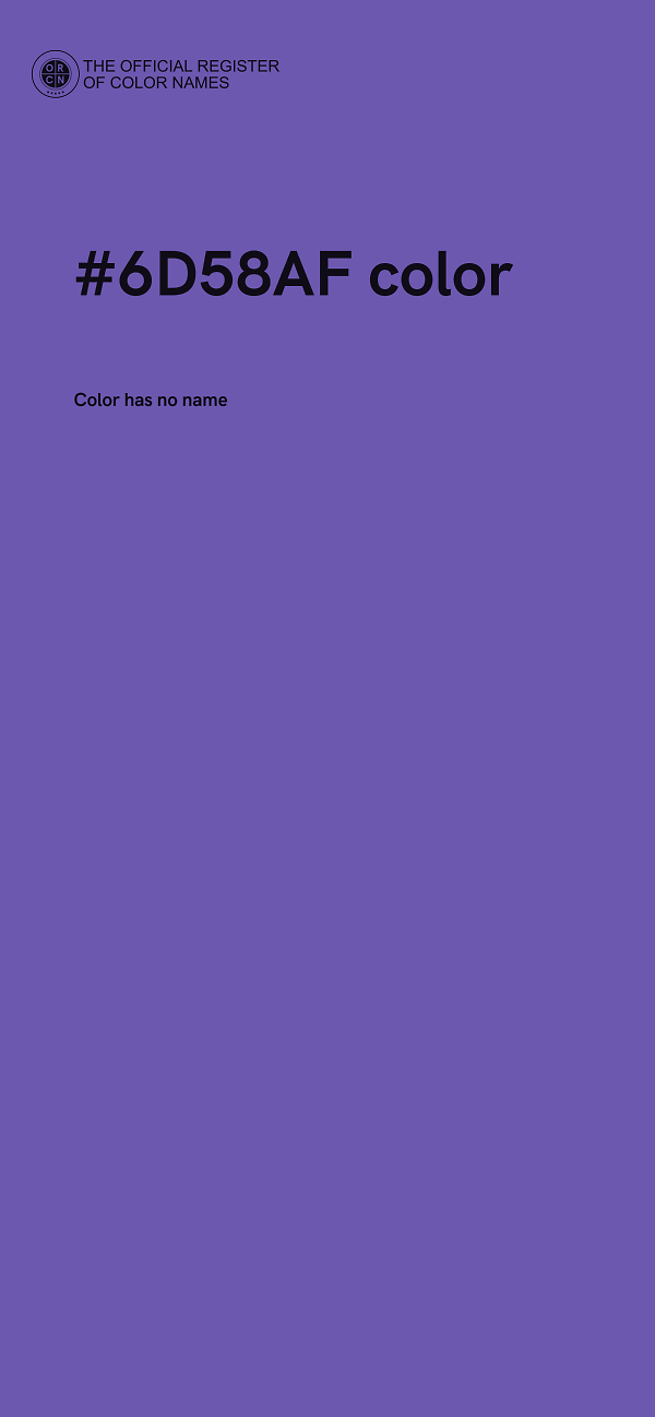 #6D58AF color image