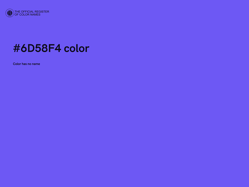 #6D58F4 color image