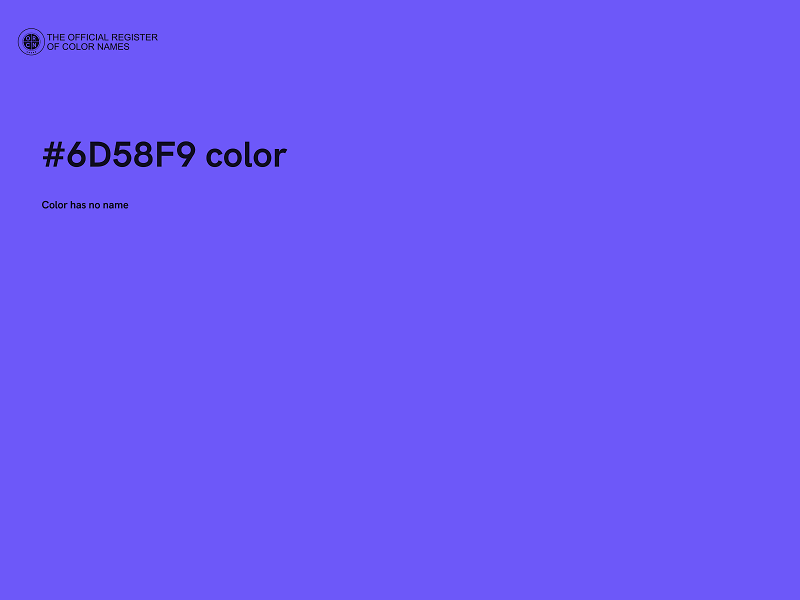 #6D58F9 color image