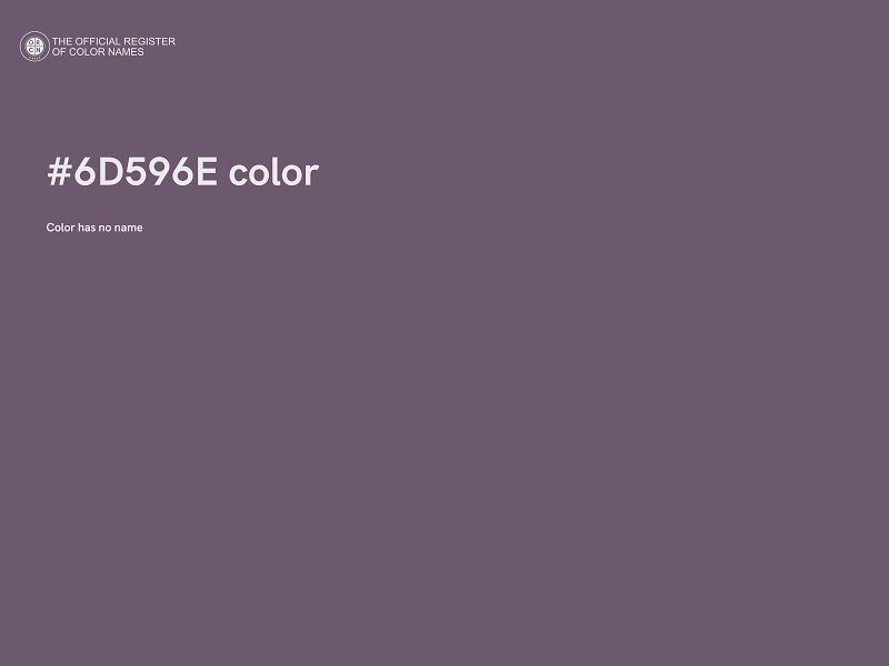 #6D596E color image