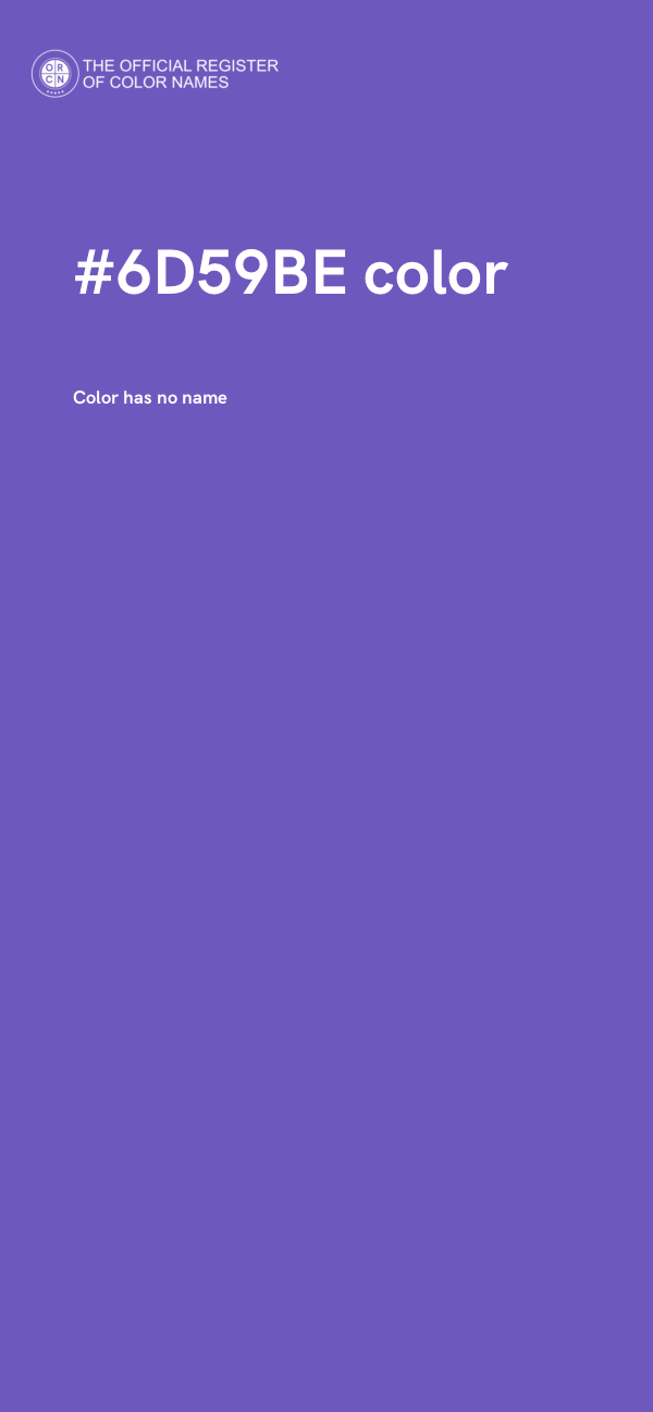 #6D59BE color image