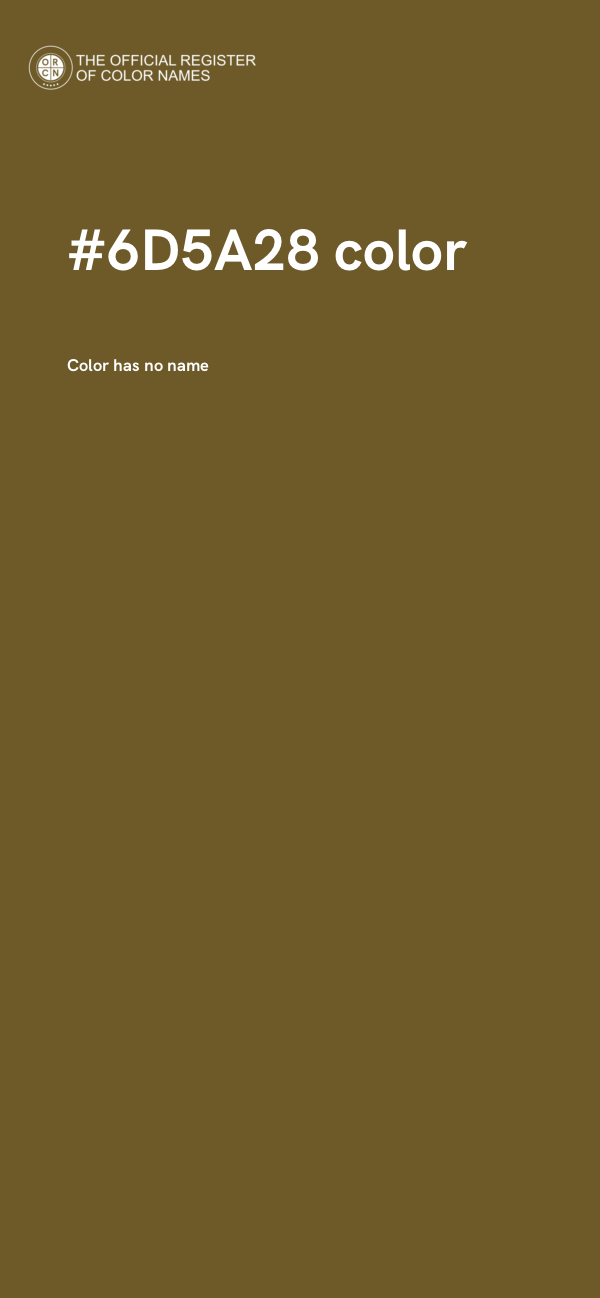 #6D5A28 color image