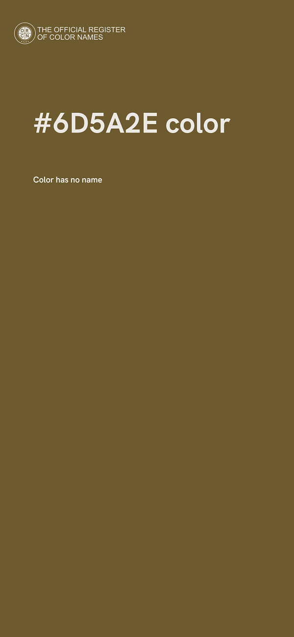 #6D5A2E color image