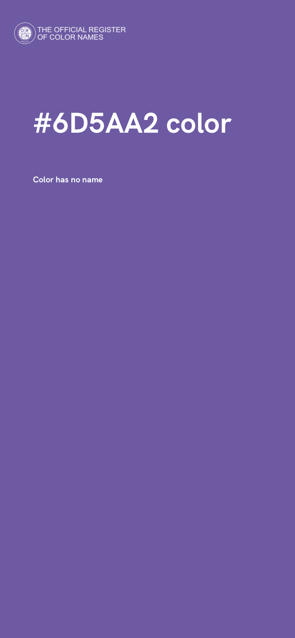 #6D5AA2 color image