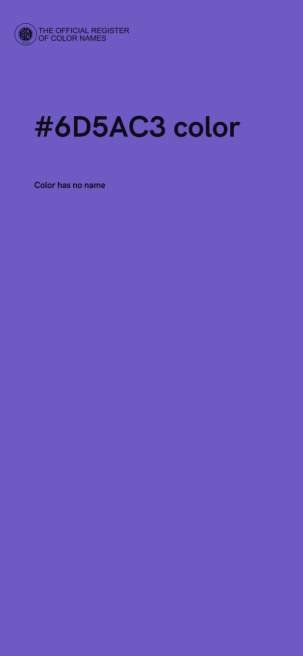 #6D5AC3 color image
