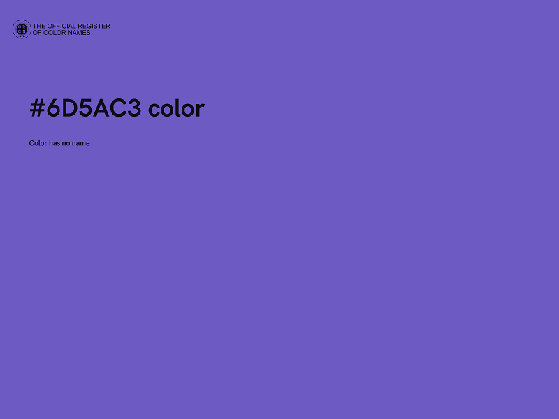 #6D5AC3 color image