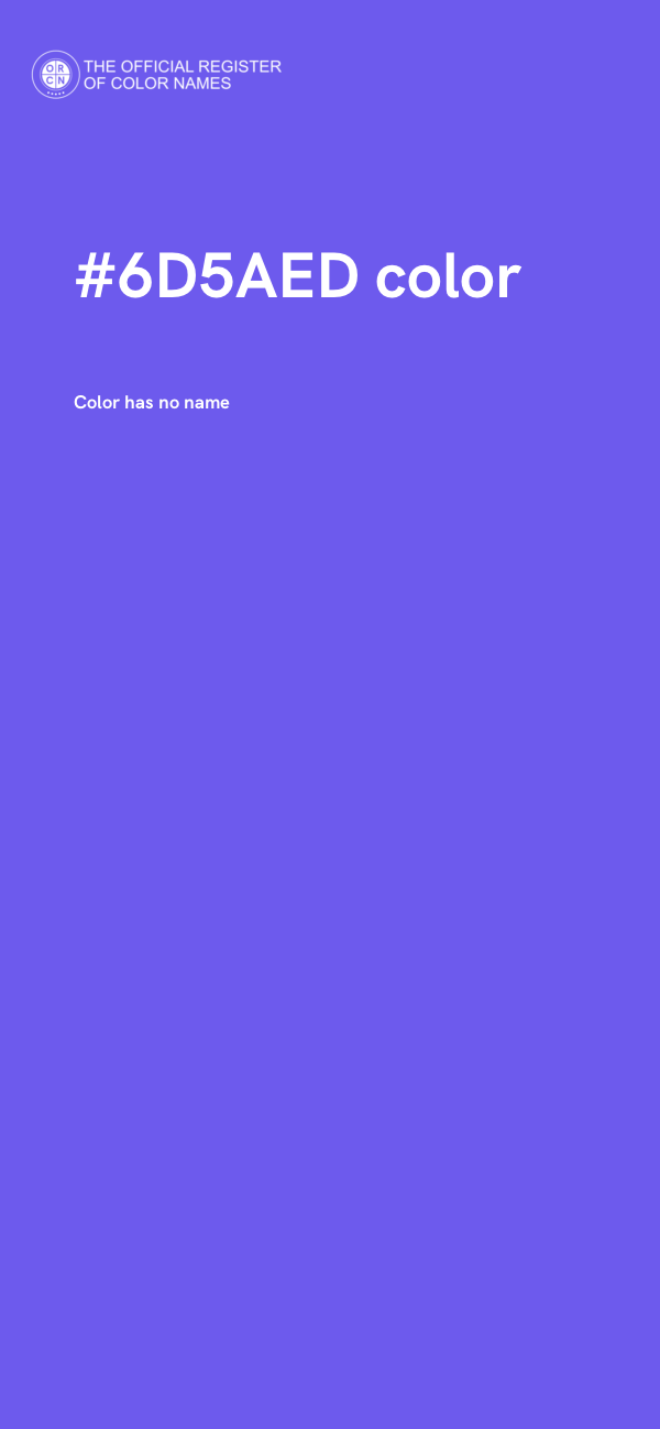 #6D5AED color image