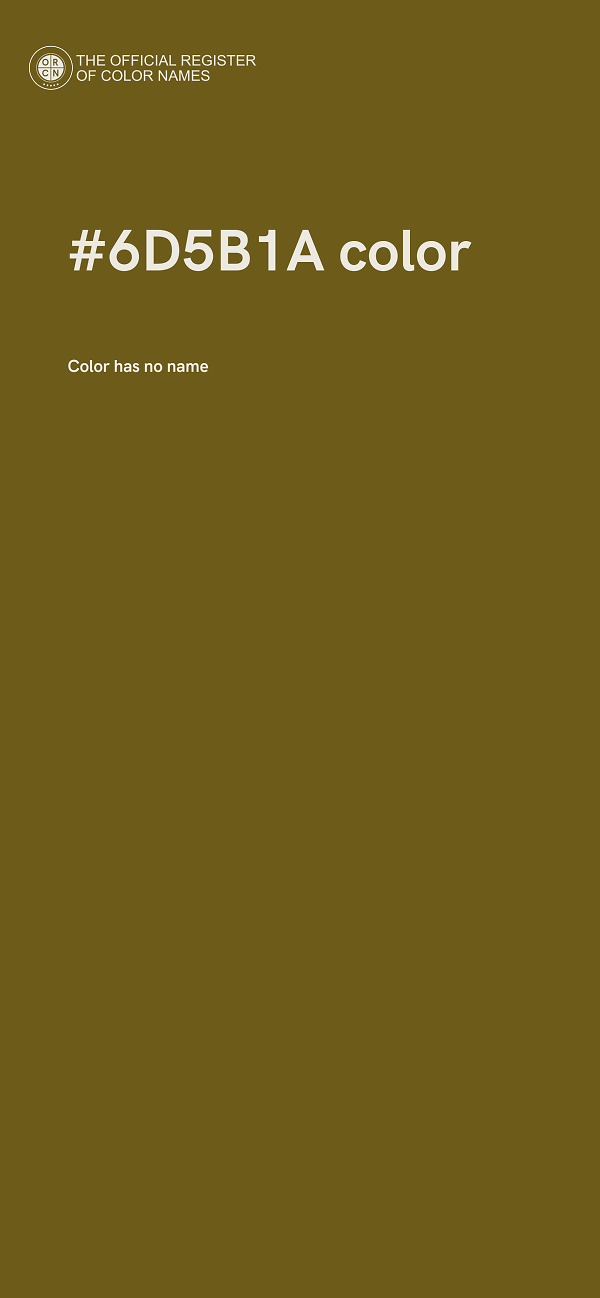 #6D5B1A color image