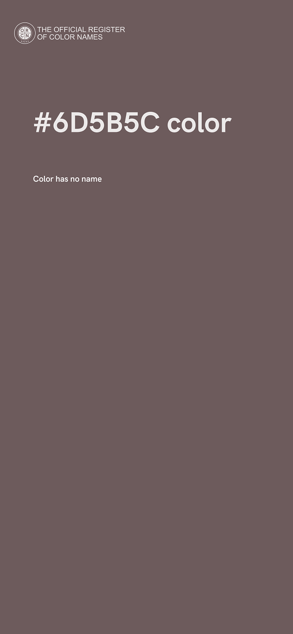 #6D5B5C color image