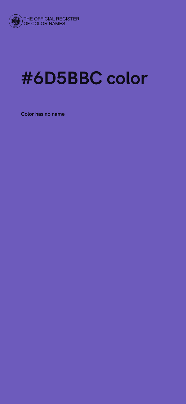 #6D5BBC color image