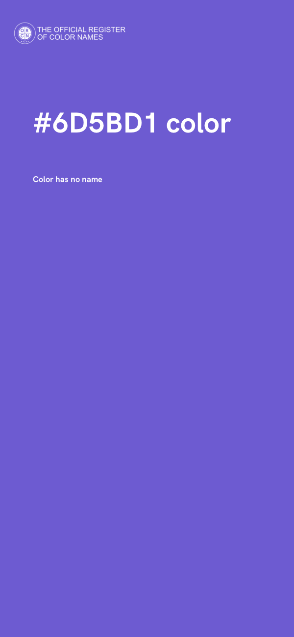 #6D5BD1 color image
