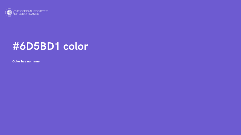 #6D5BD1 color image