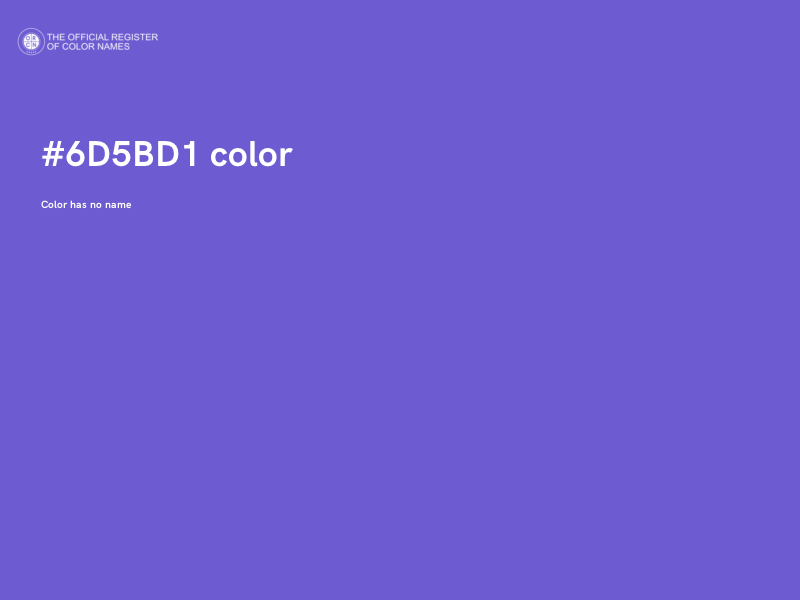 #6D5BD1 color image