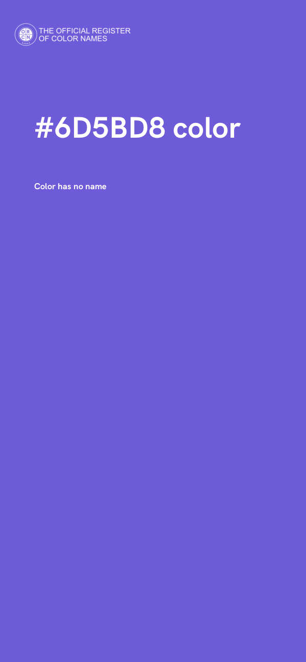 #6D5BD8 color image