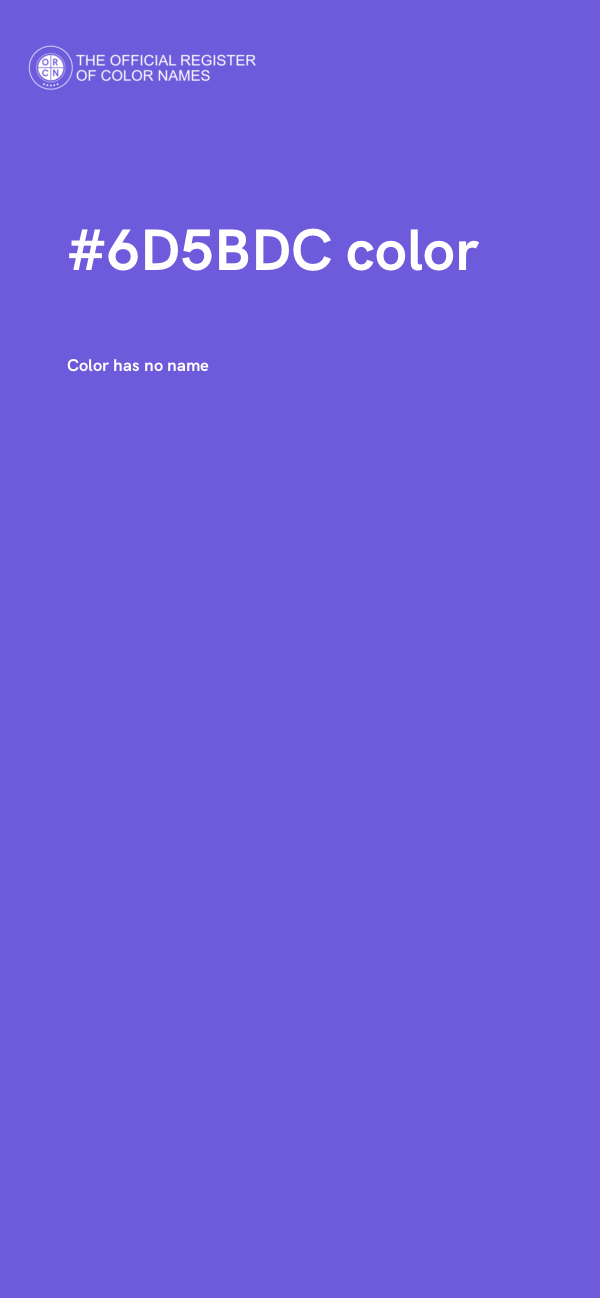 #6D5BDC color image