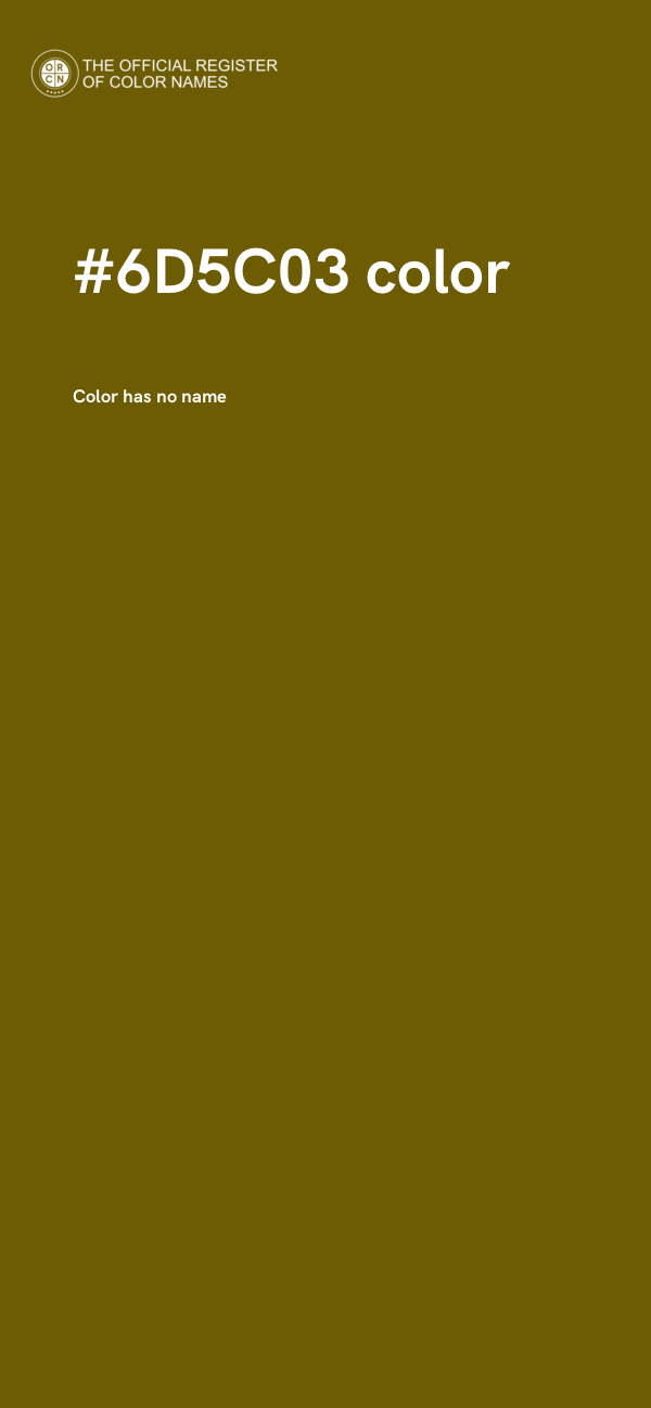 #6D5C03 color image