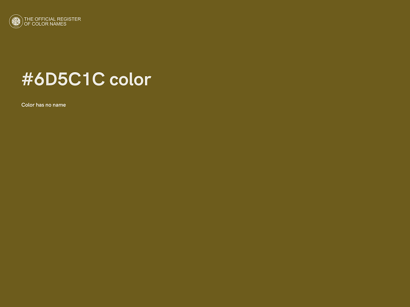 #6D5C1C color image