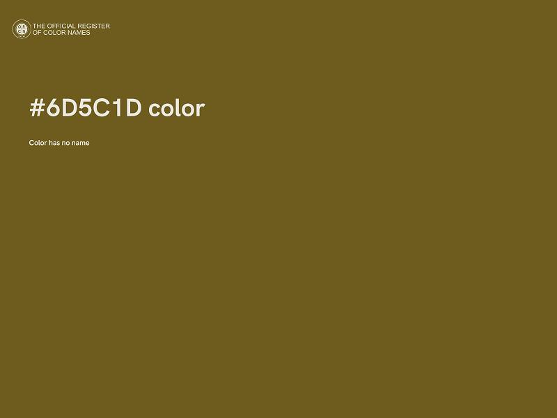 #6D5C1D color image