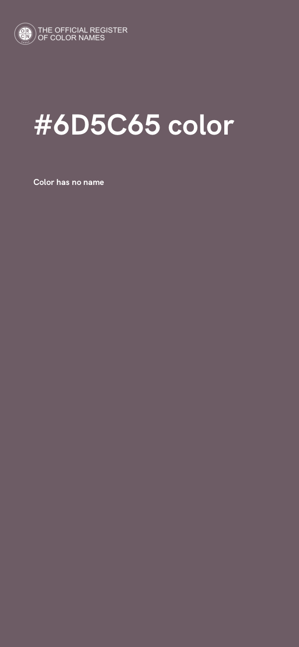 #6D5C65 color image