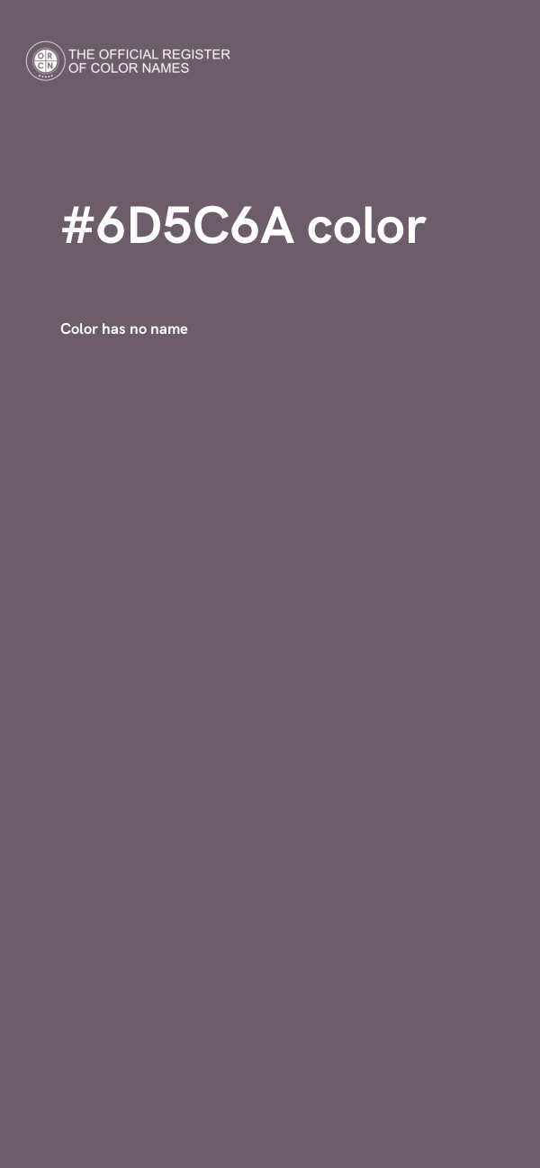 #6D5C6A color image
