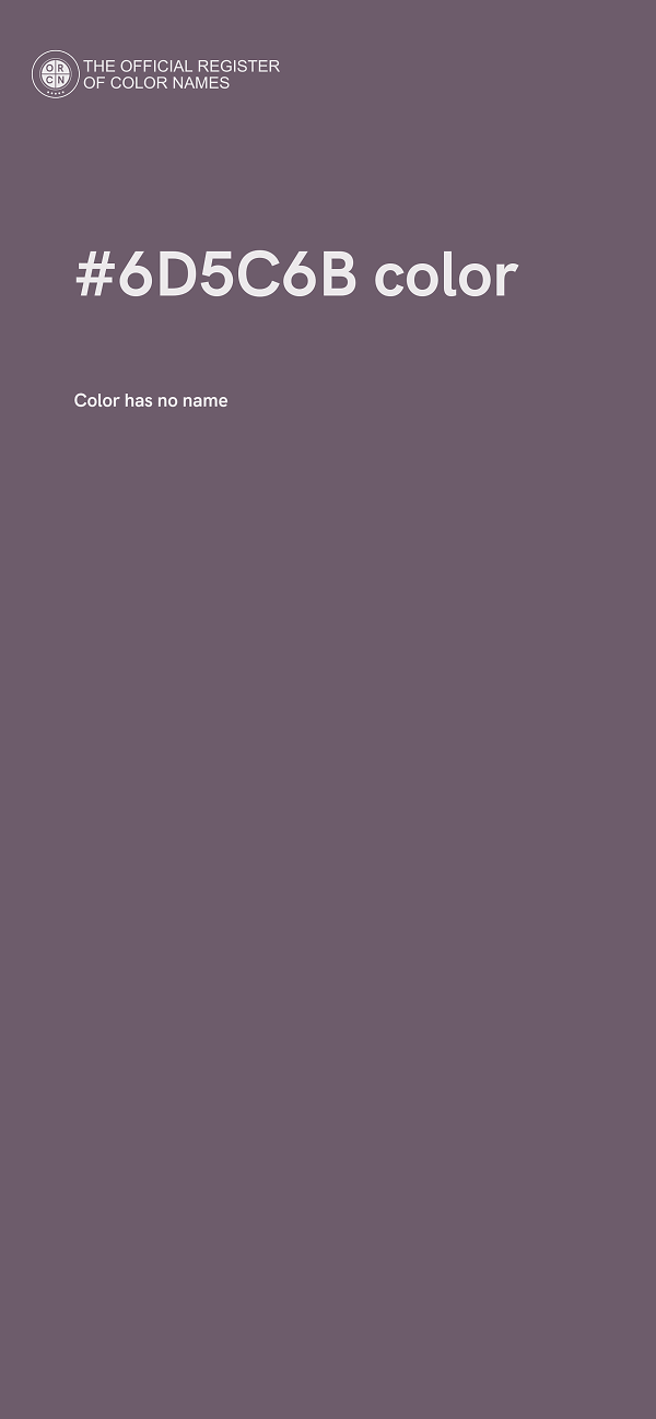 #6D5C6B color image