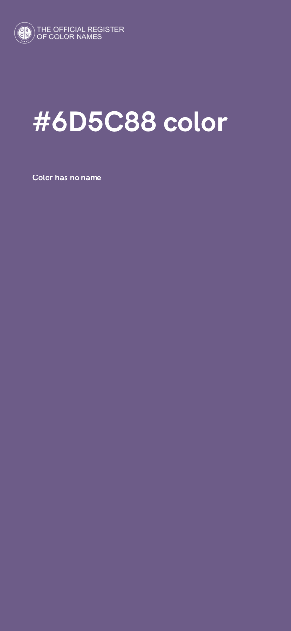 #6D5C88 color image