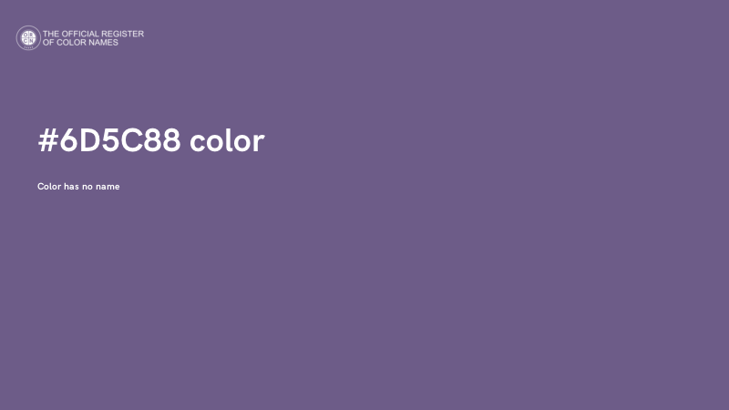 #6D5C88 color image