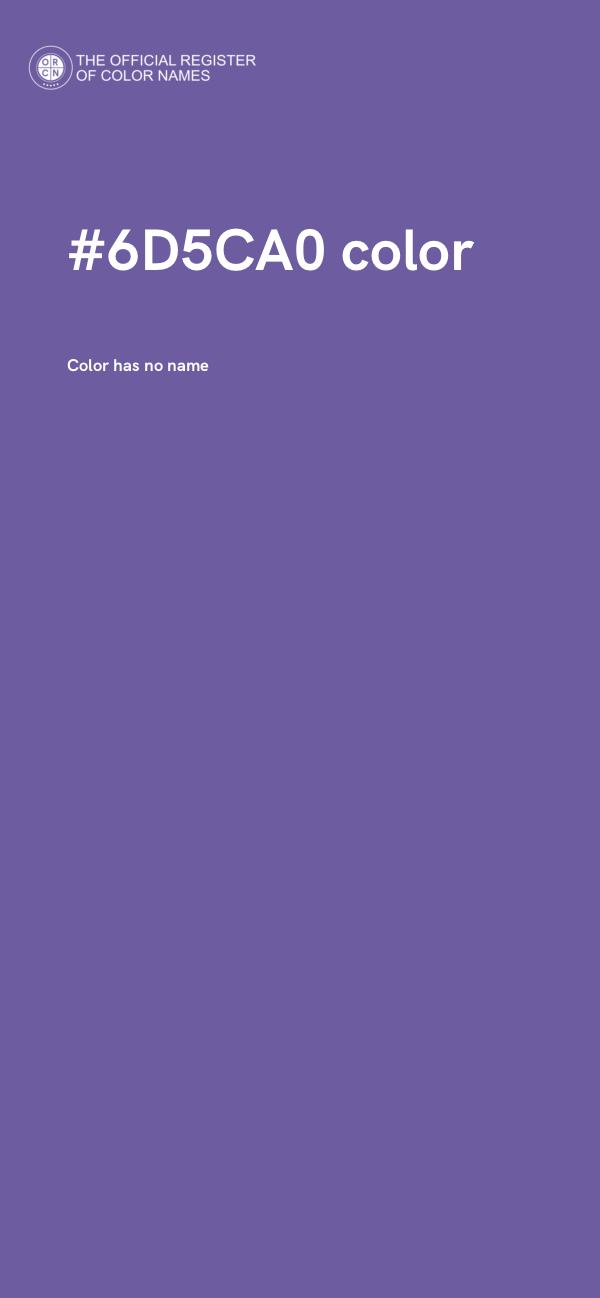 #6D5CA0 color image