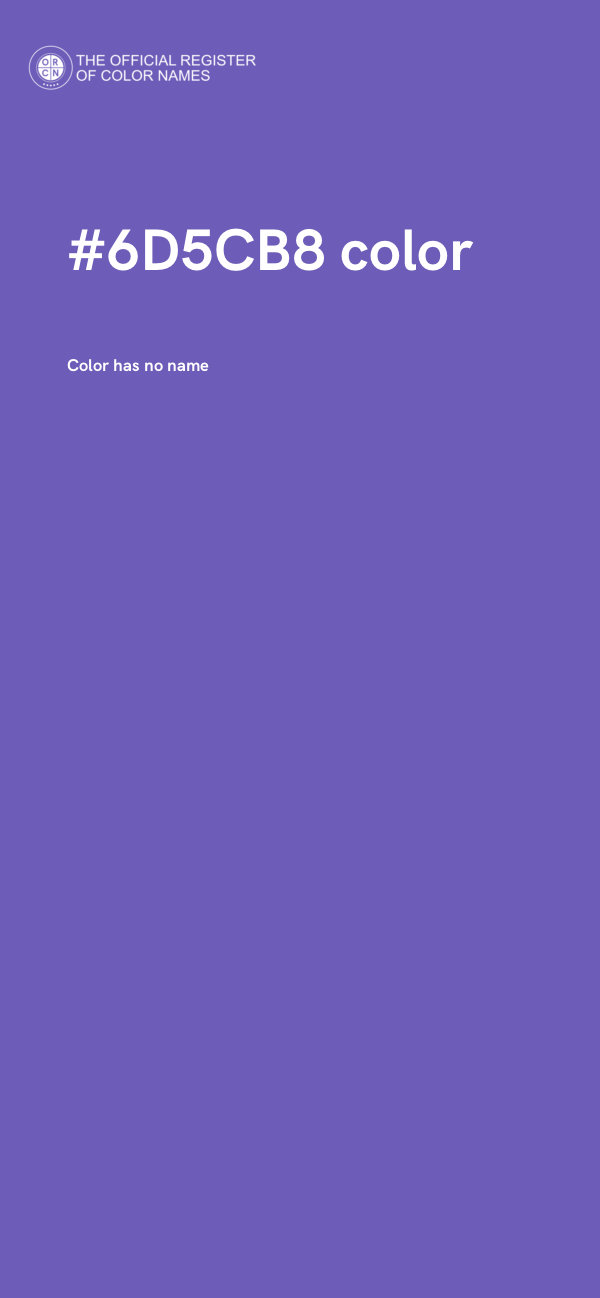 #6D5CB8 color image