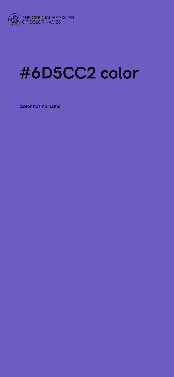 #6D5CC2 color image