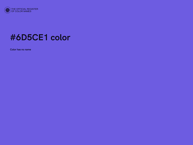 #6D5CE1 color image