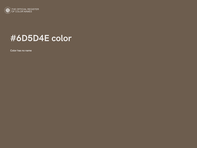 #6D5D4E color image