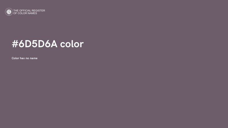 #6D5D6A color image