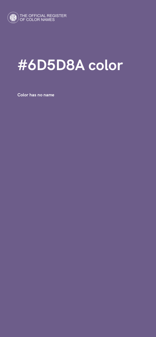 #6D5D8A color image