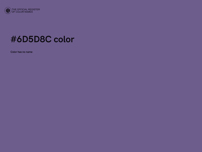 #6D5D8C color image