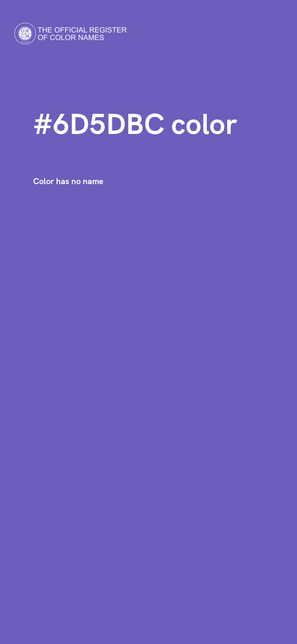 #6D5DBC color image
