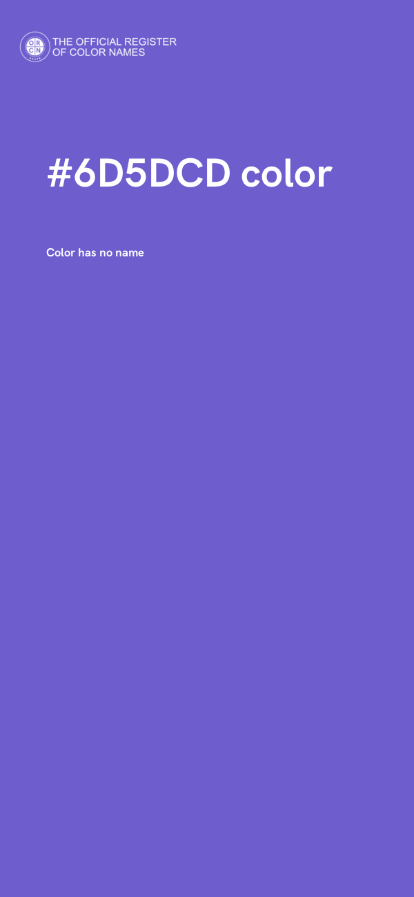 #6D5DCD color image