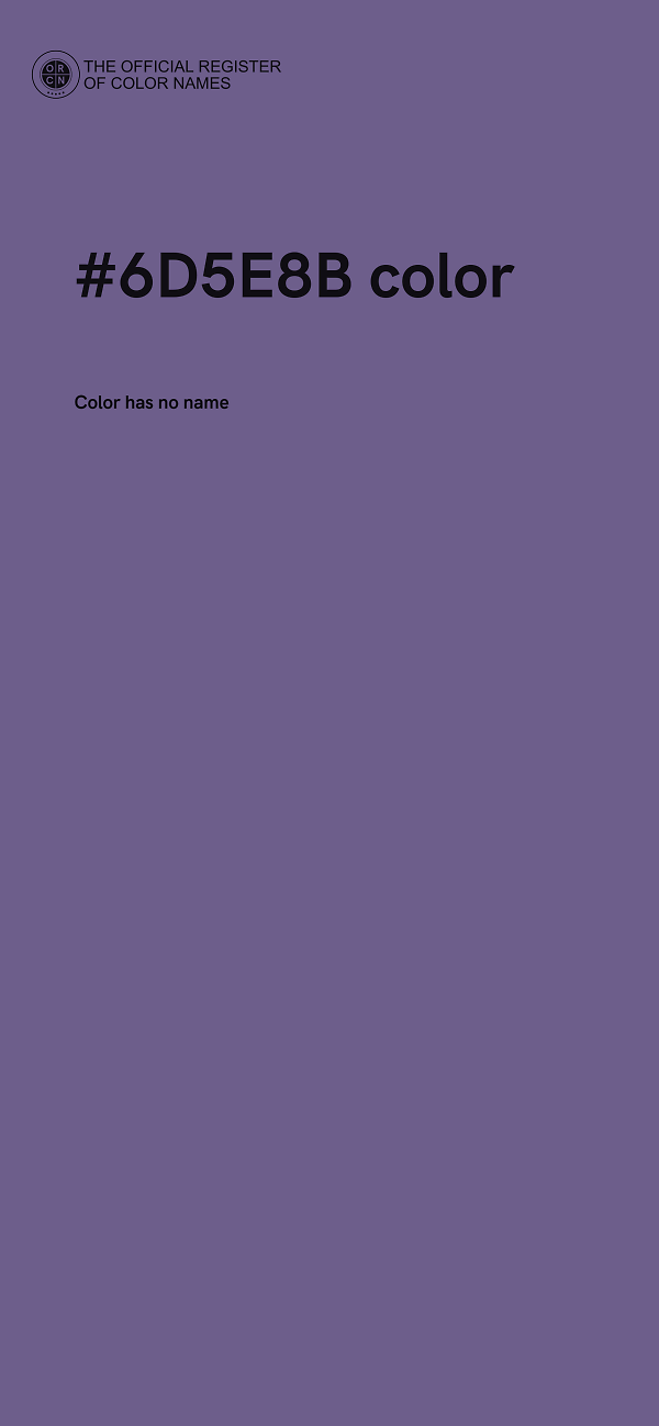 #6D5E8B color image