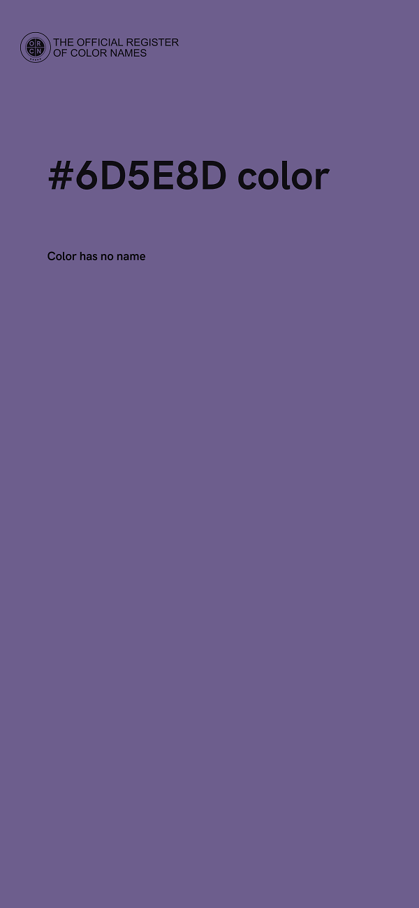 #6D5E8D color image