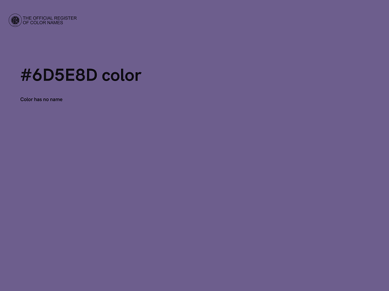 #6D5E8D color image