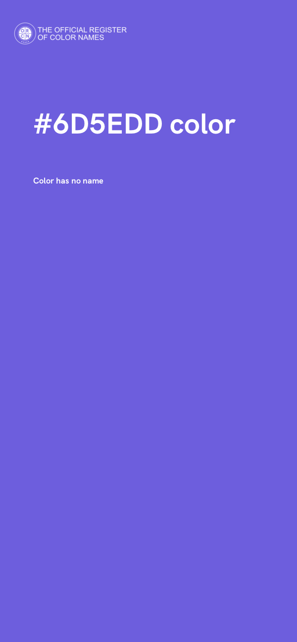 #6D5EDD color image