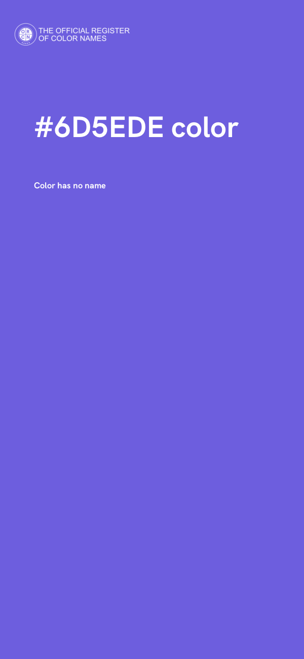 #6D5EDE color image