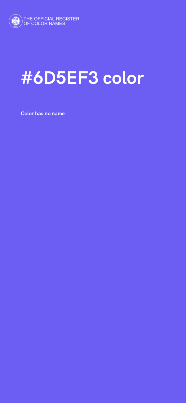 #6D5EF3 color image