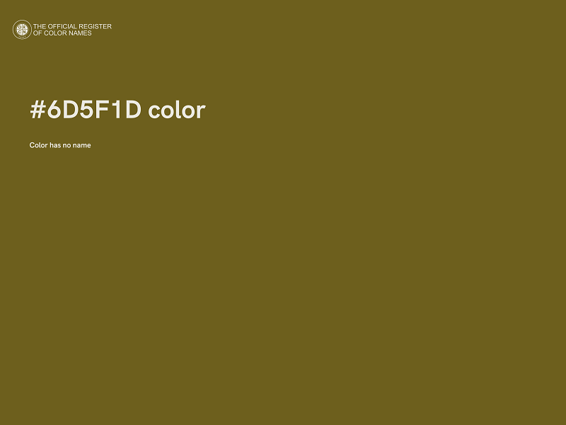 #6D5F1D color image