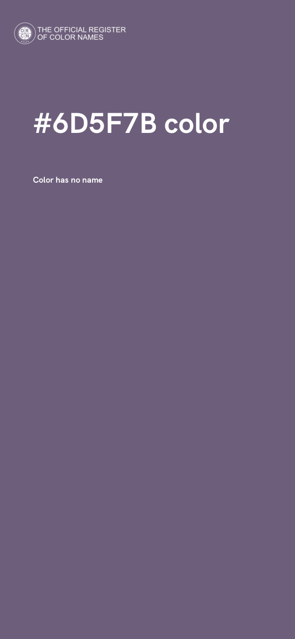 #6D5F7B color image