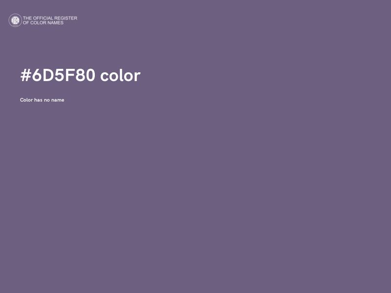 #6D5F80 color image