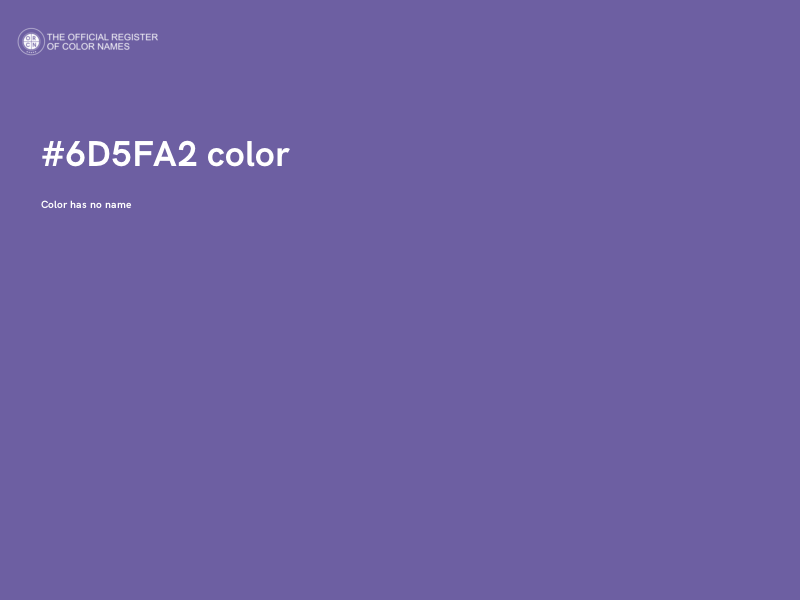 #6D5FA2 color image