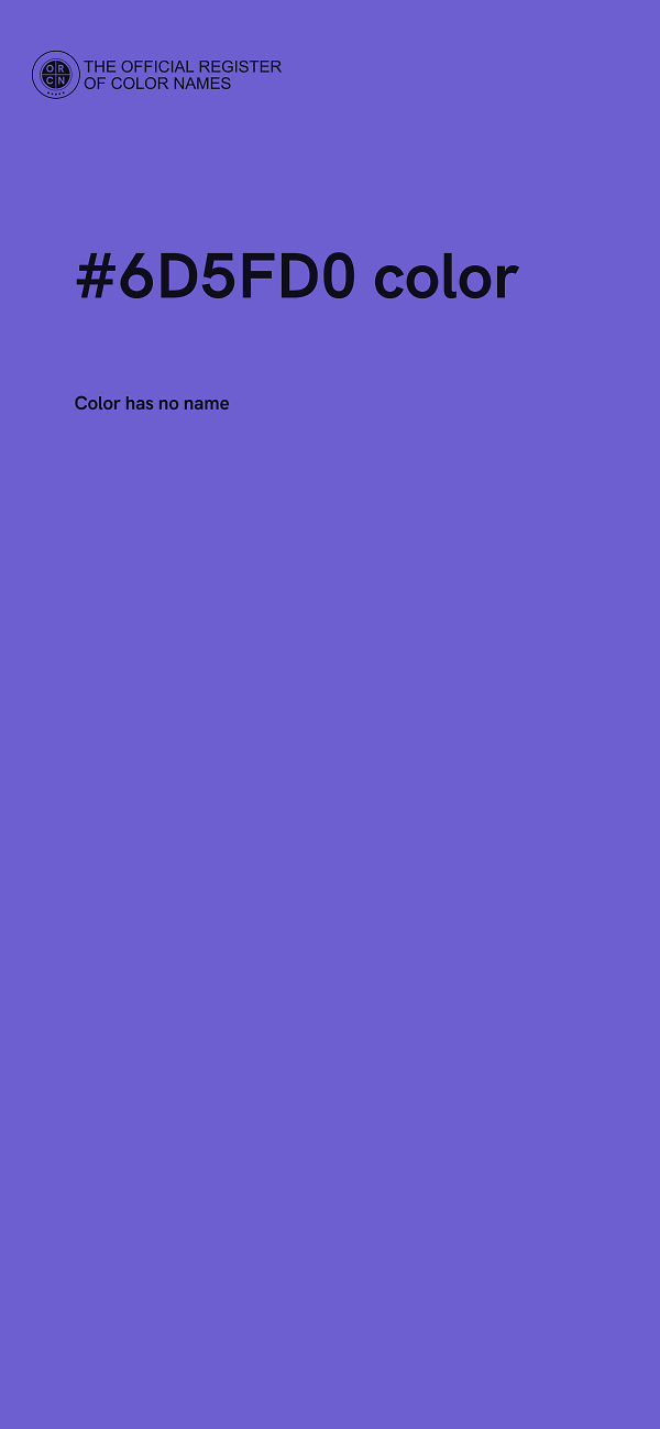 #6D5FD0 color image